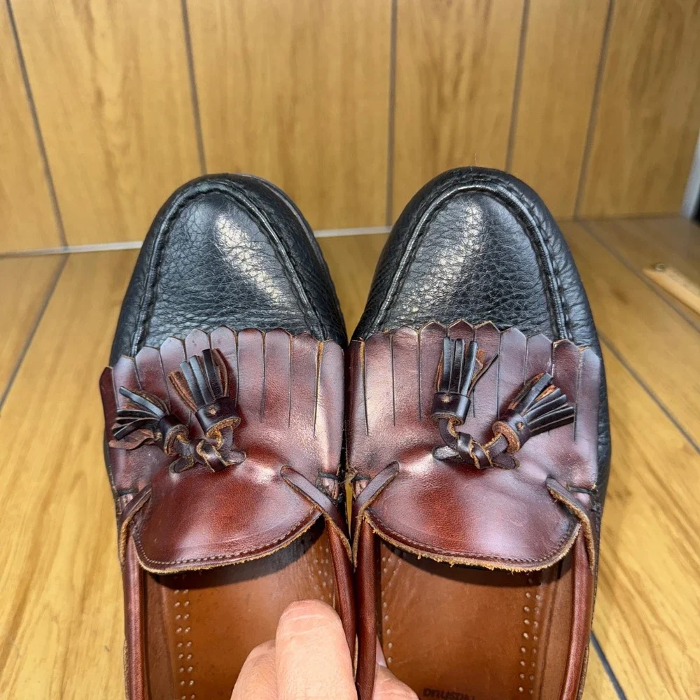 Allen Edmonds Nashua‎ Tassel Loafers Dress Shoes Mens Size 11 D Brown Black